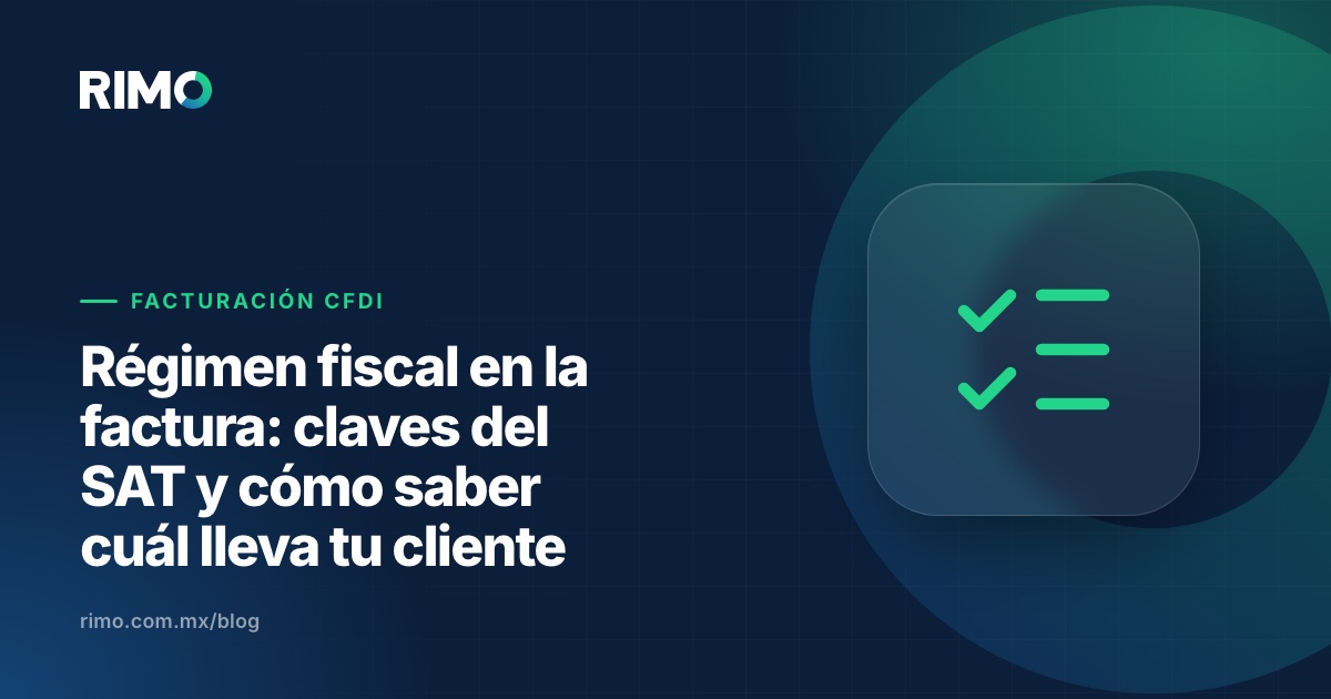 Ilustración de una tabla con las claves de régimen fiscal del SAT